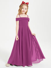 Chic Junior Bridesmaid Dresses Off the Shoulder Orchid