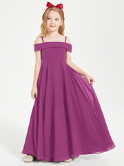 Chic Junior Bridesmaid Dresses Off the Shoulder Orchid