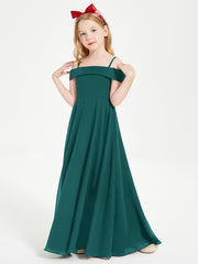Chic Junior Bridesmaid Dresses Off the Shoulder Peacock