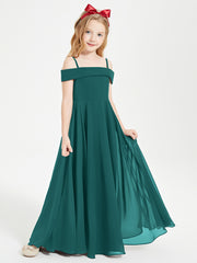 Chic Junior Bridesmaid Dresses Off the Shoulder Peacock