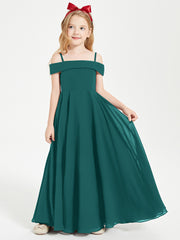 Chic Junior Bridesmaid Dresses Off the Shoulder Peacock