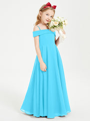 Chic Junior Bridesmaid Dresses Off the Shoulder Pool