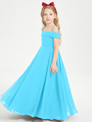 Chic Junior Bridesmaid Dresses Off the Shoulder Pool