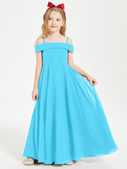 Chic Junior Bridesmaid Dresses Off the Shoulder Pool