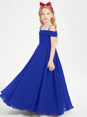 Chic Junior Bridesmaid Dresses Off the Shoulder Royal Blue