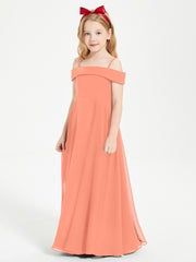 Chic Junior Bridesmaid Dresses Off the Shoulder Sunset
