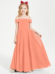 Chic Junior Bridesmaid Dresses Off the Shoulder Sunset