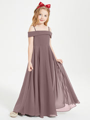Chic Junior Bridesmaid Dresses Off the Shoulder Vintage Mauve