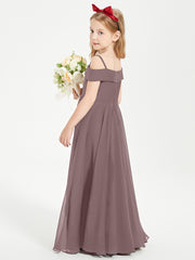 Chic Junior Bridesmaid Dresses Off the Shoulder Vintage Mauve
