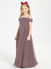Chic Junior Bridesmaid Dresses Off the Shoulder Vintage Mauve