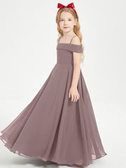 Chic Junior Bridesmaid Dresses Off the Shoulder Vintage Mauve