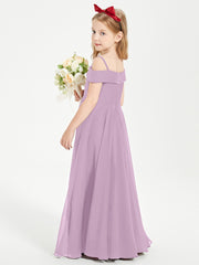 Chic Junior Bridesmaid Dresses Off the Shoulder Wisteria