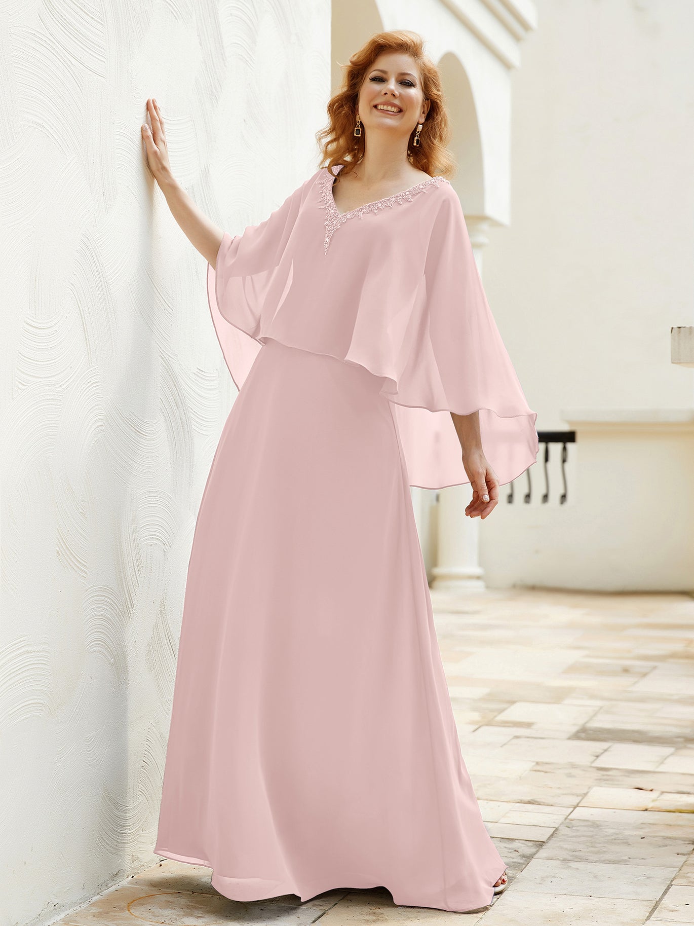 Dusty Rose Mother of the Bride Dresses BABARONI Dusty Rose Mother of the Bride Dresses BABARONI