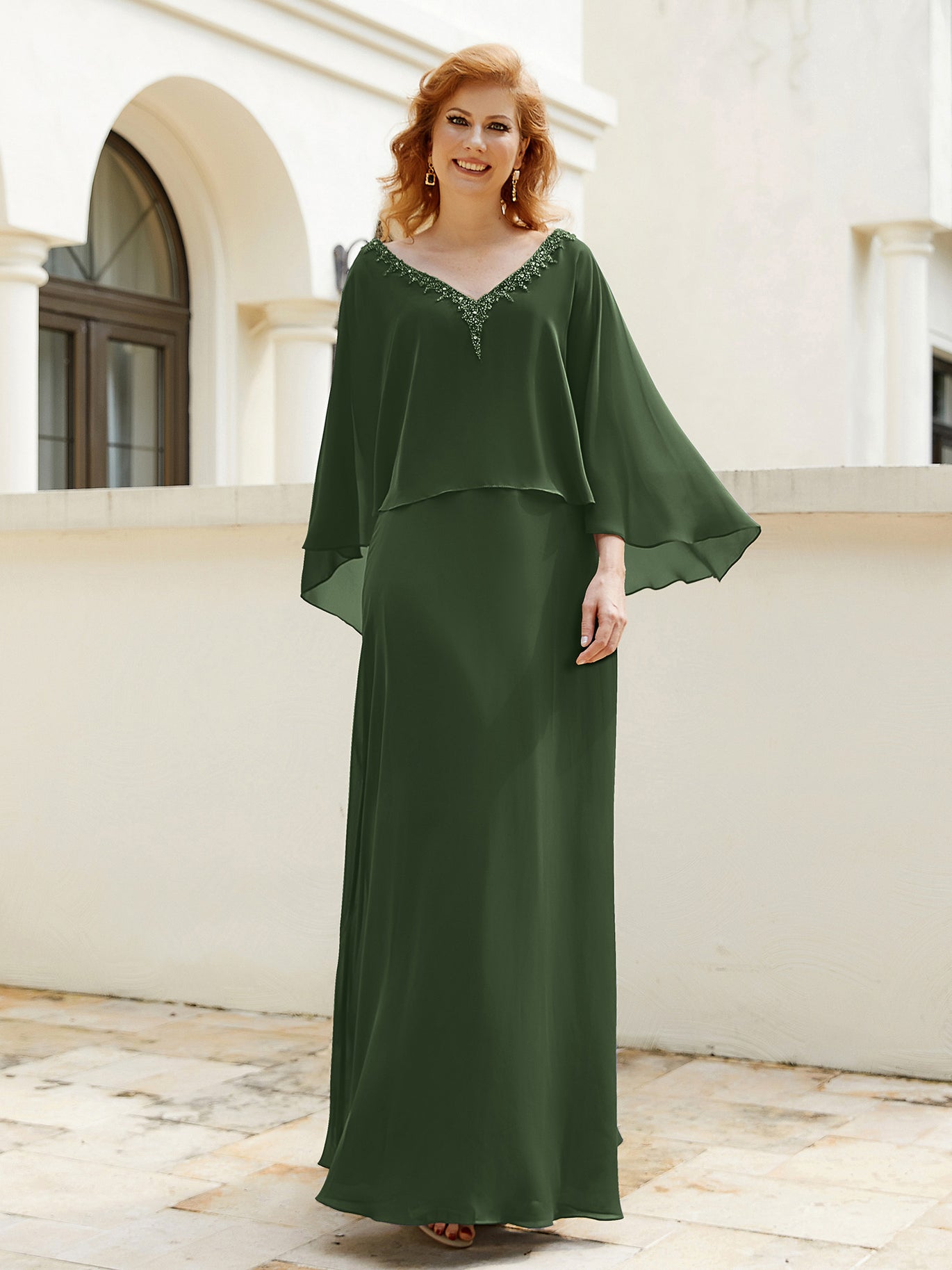 Olive Green Mother of the Bride Dresses BABARONI Olive Green Mother of the Bride Dresses BABARONI