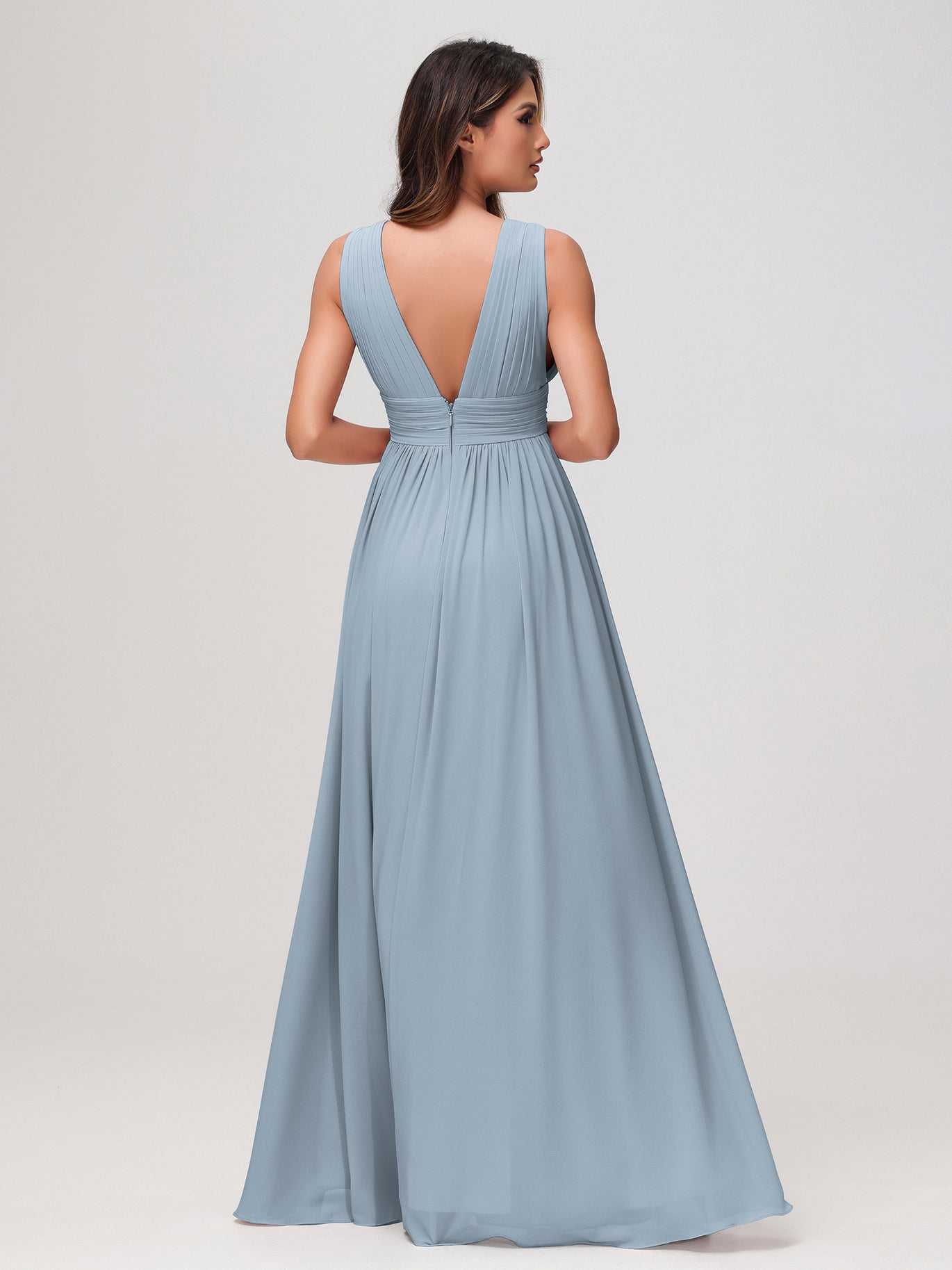 Dusty Blue Bridesmaid Dresses - Under $100 Styles for Every Woman BABARONI Dusty Blue Bridesmaid Dresses - Under $100 Styles for Every Woman BABARONI