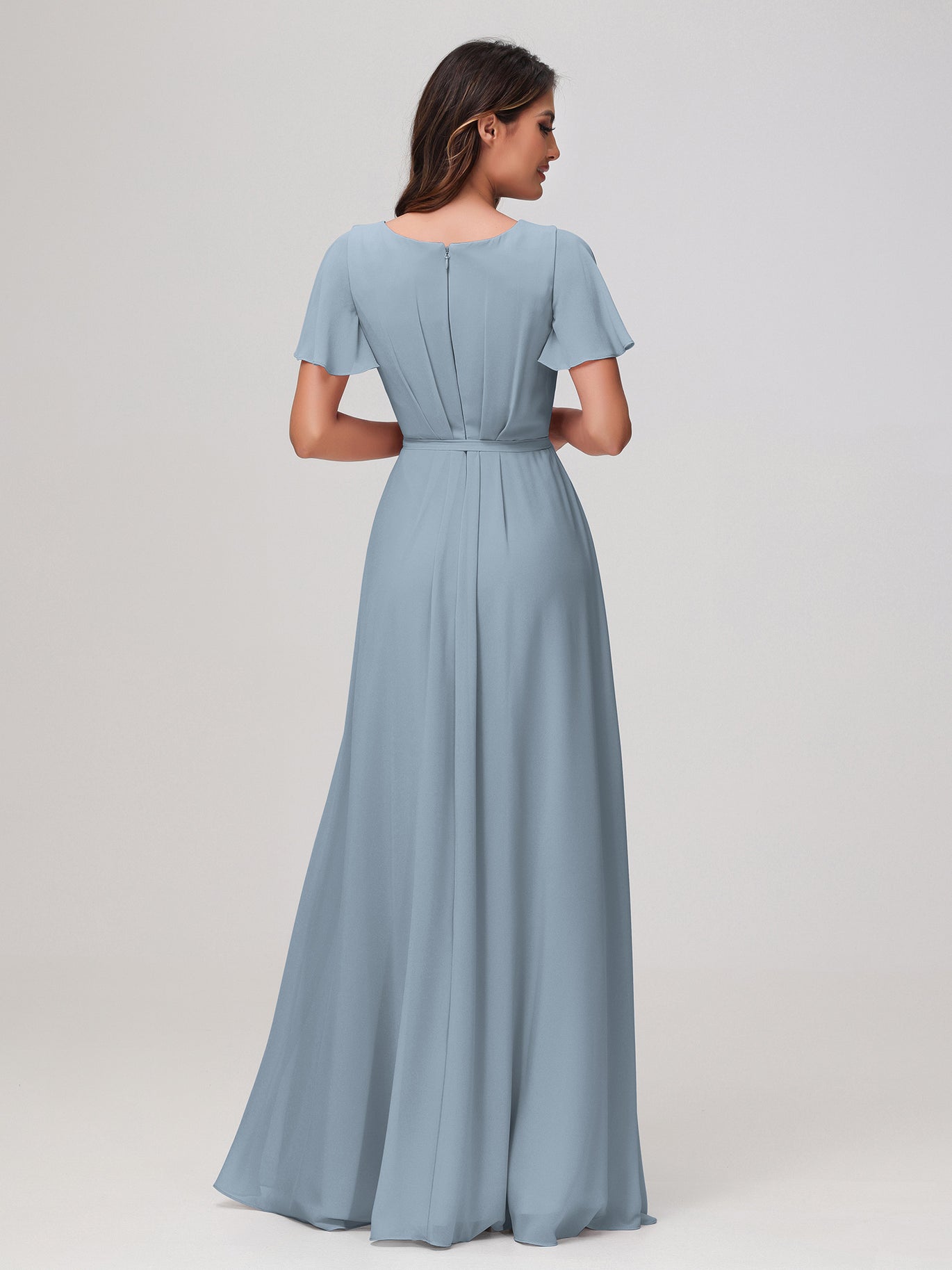 Dusty Blue Bridesmaid Dresses - Under $100 Styles for Every Woman BABARONI Dusty Blue Bridesmaid Dresses - Under $100 Styles for Every Woman BABARONI