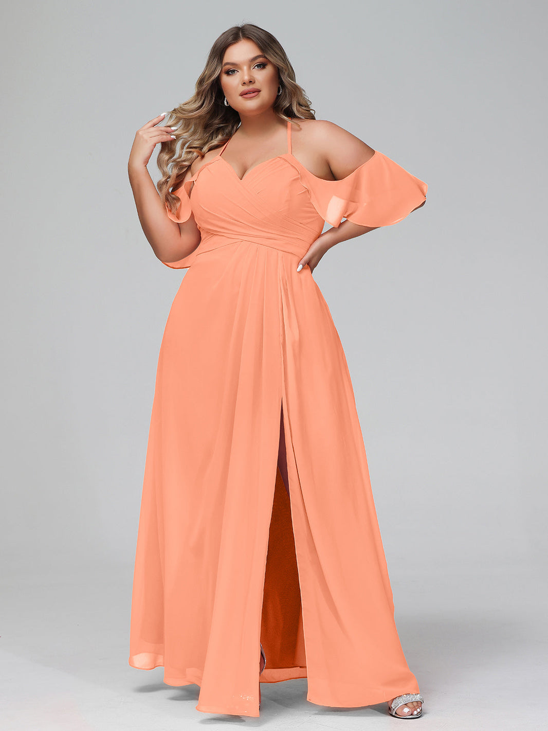 green emerald velvet dress Papaya Ruffle Summer Dress Papaya / XL