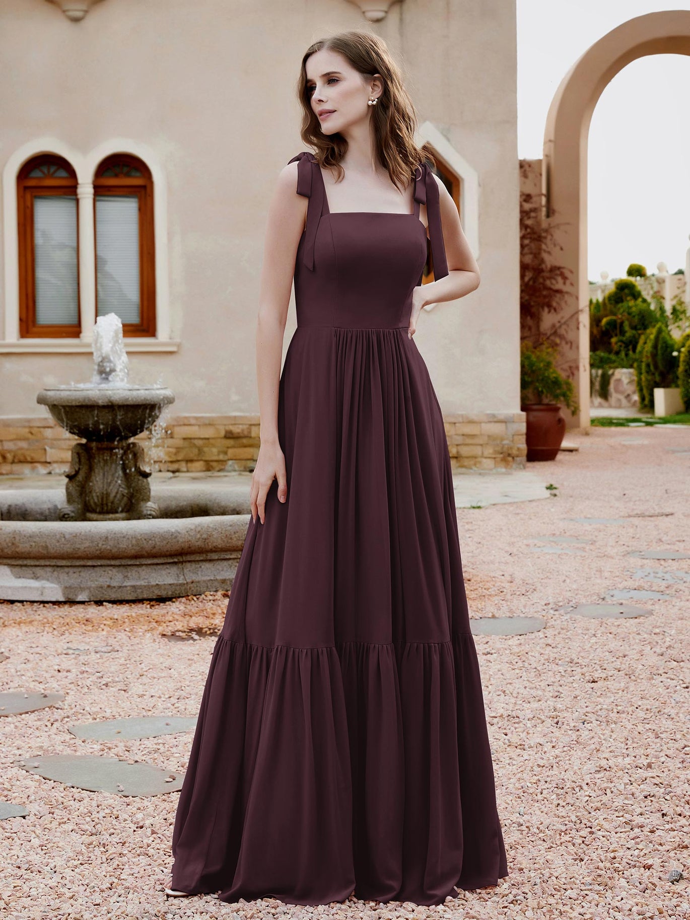 Cabernet Bridesmaid Dresses - Under $100 & Free Custom Size BABARONI Cabernet Bridesmaid Dresses - Under $100 & Free Custom Size BABARONI