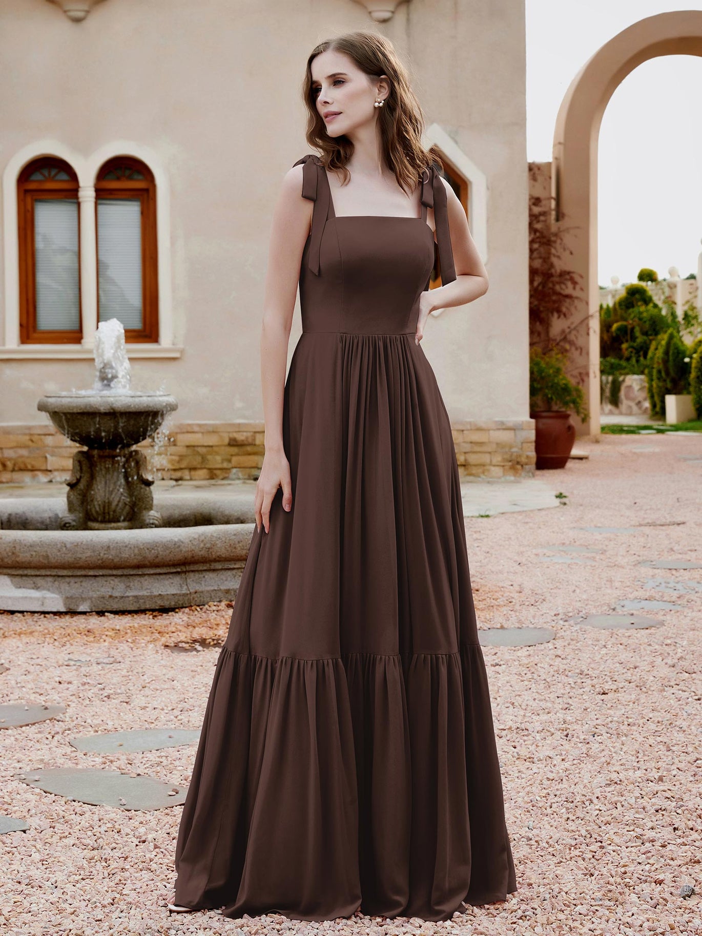 Shiny Satin Chocolate Brown Bridesmaid Dress Chocolate Convertible Custom  Mermaid Long Formal Bridesmaid Dresses BD  bridalsew