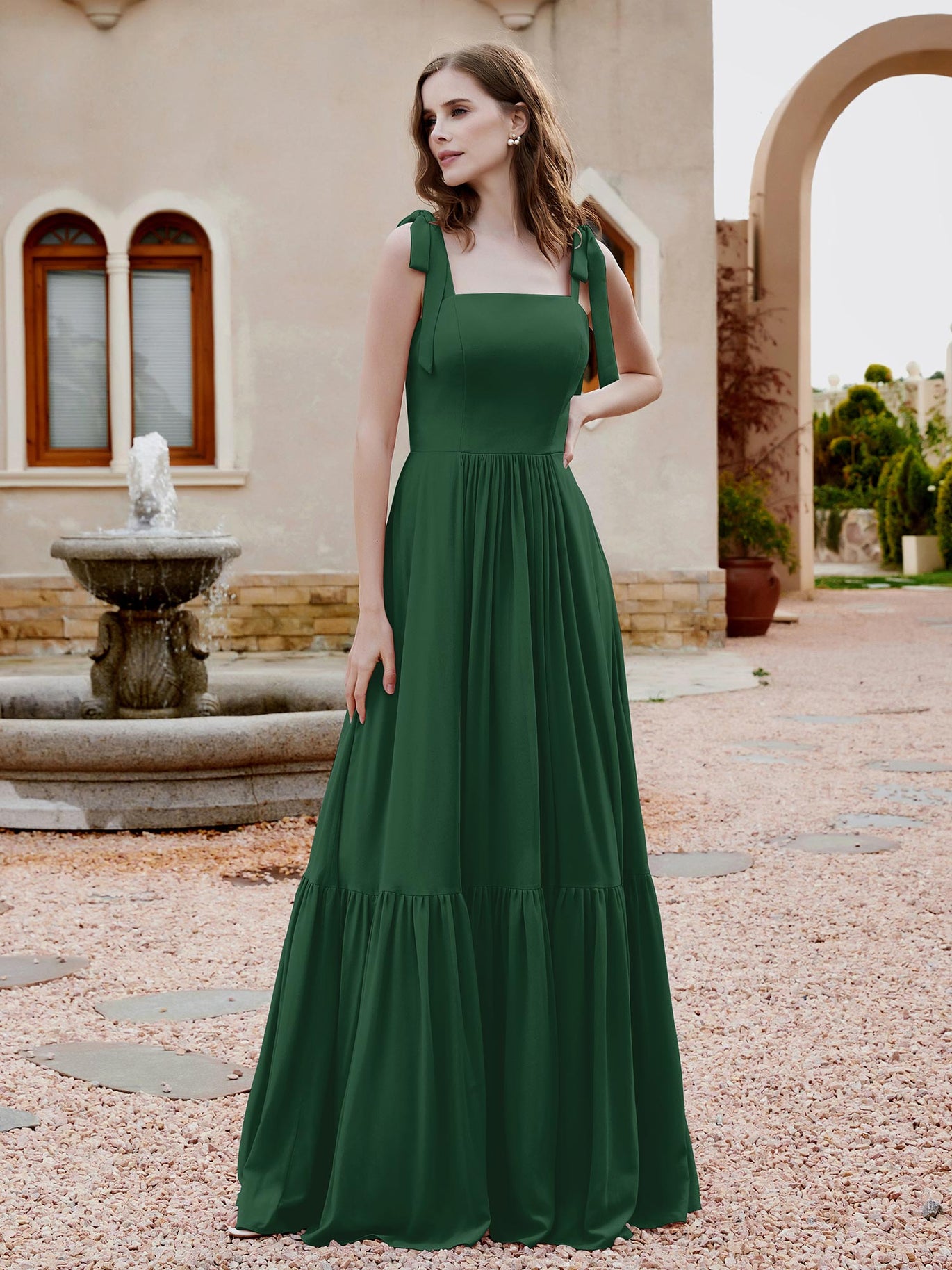 Dark Green Bridesmaid Dresses BABARONI Dark Green Bridesmaid Dresses BABARONI
