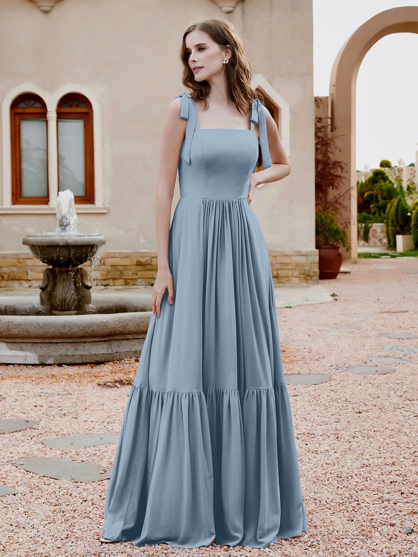 Dusty Blue Bridesmaid Dresses - Under $100 Styles for Every Woman BABARONI Dusty Blue Bridesmaid Dresses - Under $100 Styles for Every Woman BABARONI