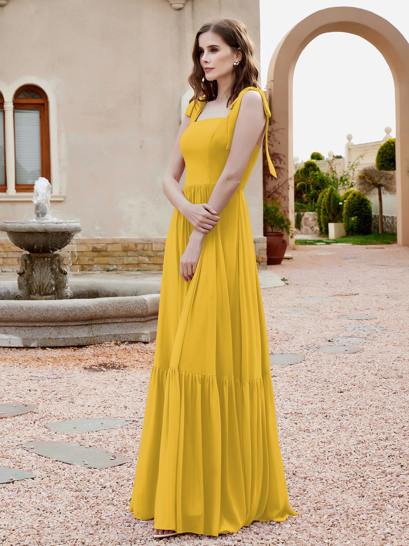 Marigold Bridesmaid Dresses - Custom Fit to Flatter Every Figure BABARONI Marigold Bridesmaid Dresses - Custom Fit to Flatter Every Figure BABARONI