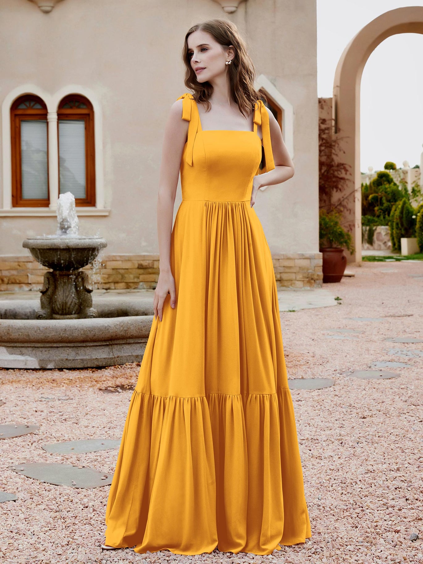 Tangerine Bridesmaid Dresses  BABARONI