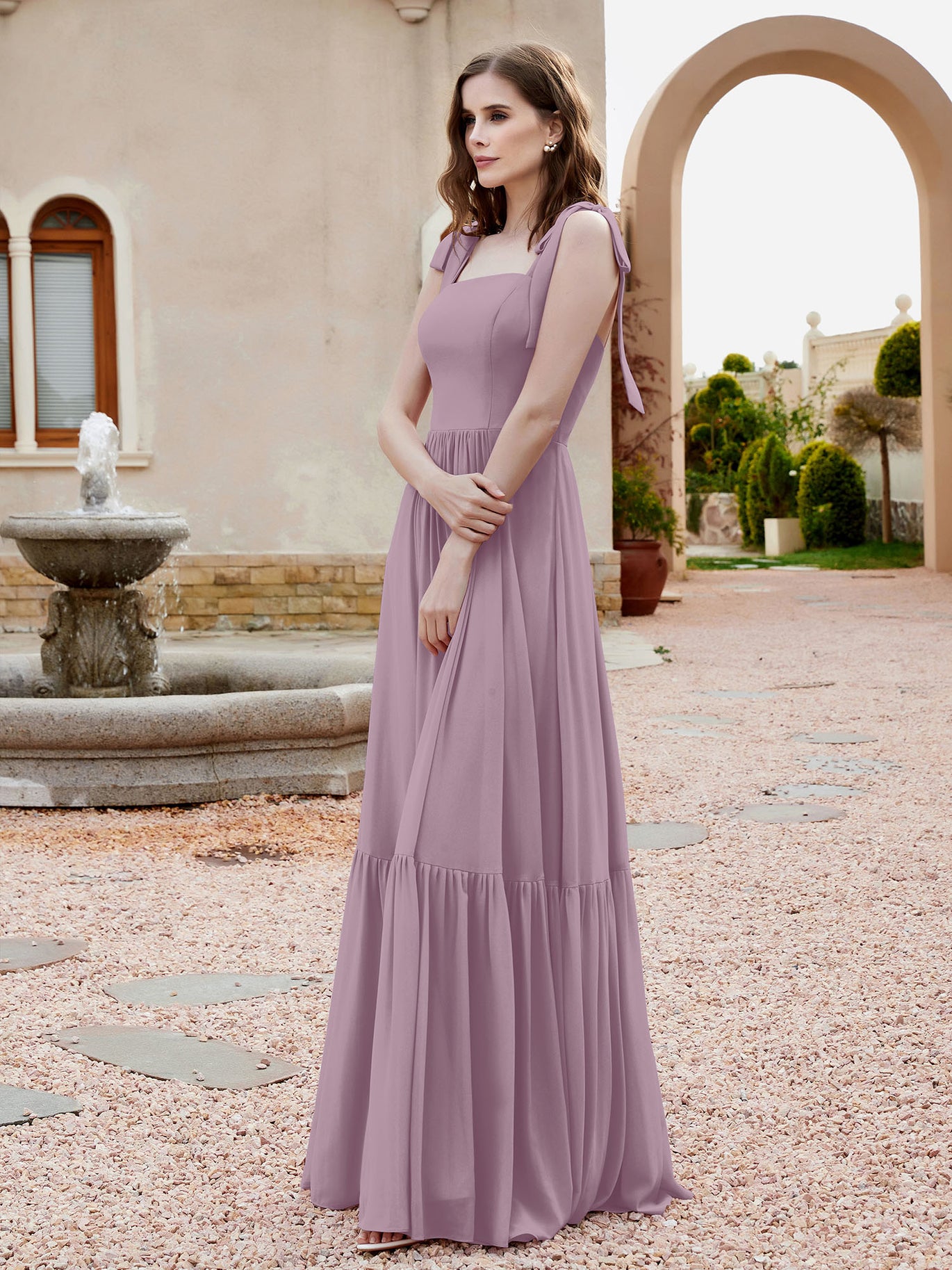Vintage Mauve Bridesmaid Dresses - Free Custom Sizing  BABARONI