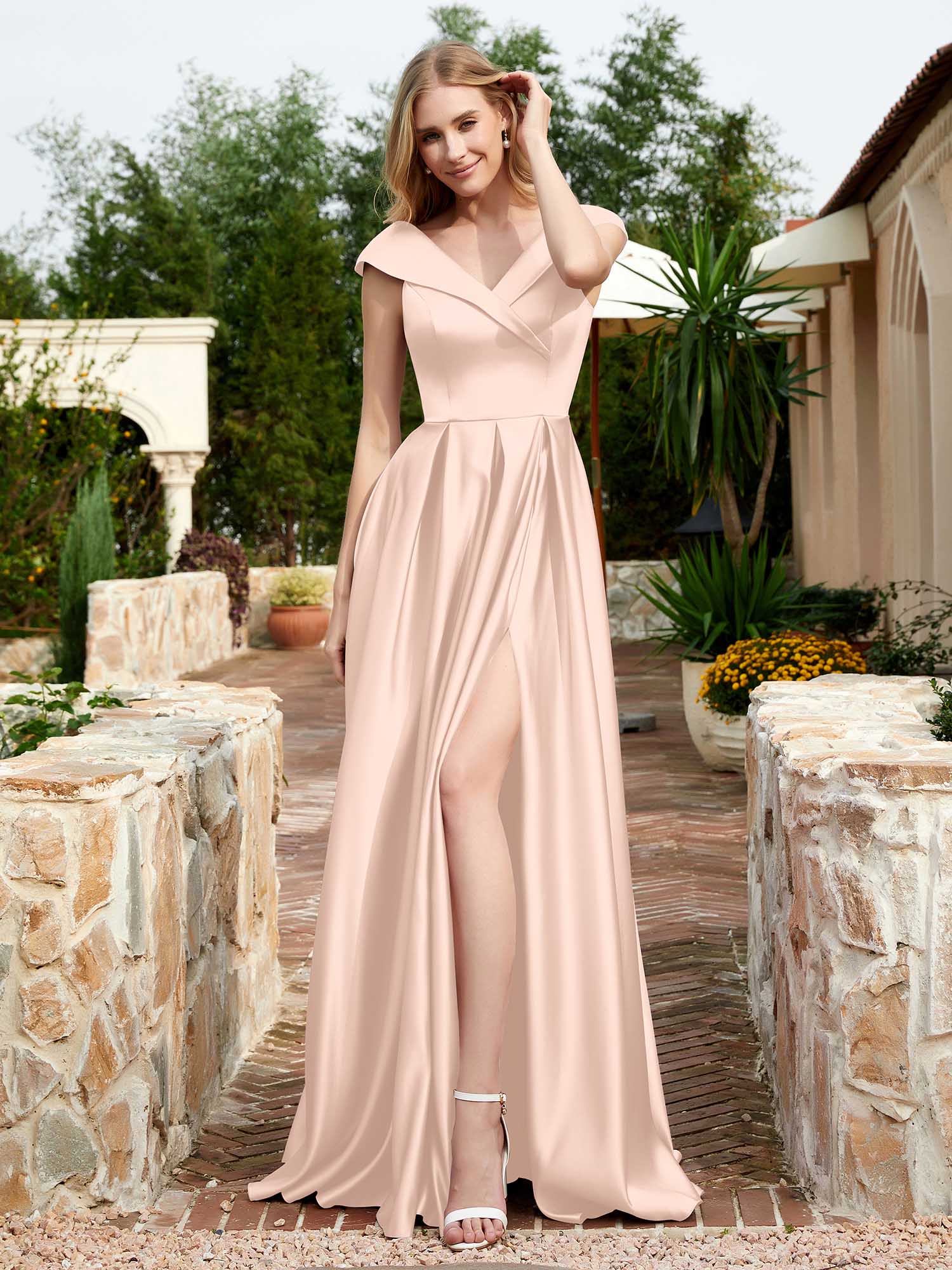 Pearl Pink Bridesmaid Dresses - Free Custom Size & Affordable Prices –  BABARONI