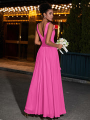 Simple Chiffon Dresses with V Neckline Azalea