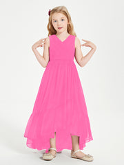 Boho Junior Bridesmaid Dresses Cascading Skirt Azalea