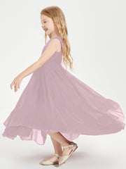 Boho Junior Bridesmaid Dresses Cascading Skirt Dusk