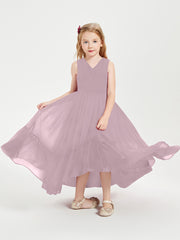 Boho Junior Bridesmaid Dresses Cascading Skirt Dusk