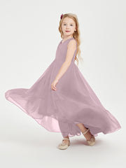 Boho Junior Bridesmaid Dresses Cascading Skirt Dusk