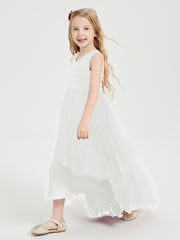 Boho Junior Bridesmaid Dresses Cascading Skirt Ivory