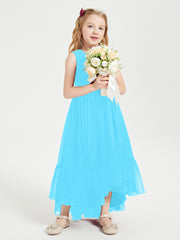 Boho Junior Bridesmaid Dresses Cascading Skirt Pool