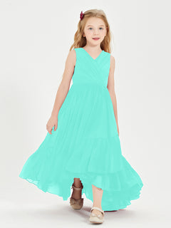 Boho Junior Bridesmaid Dresses Cascading Skirt Spa