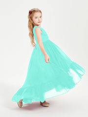 Boho Junior Bridesmaid Dresses Cascading Skirt Spa