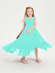 Boho Junior Bridesmaid Dresses Cascading Skirt Spa
