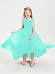 Boho Junior Bridesmaid Dresses Cascading Skirt Spa