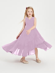 Boho Junior Bridesmaid Dresses Cascading Skirt Wisteria