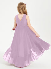 Boho Junior Bridesmaid Dresses Cascading Skirt Wisteria