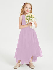 Boho Junior Bridesmaid Dresses Cascading Skirt Wisteria