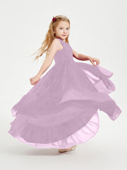 Boho Junior Bridesmaid Dresses Cascading Skirt Wisteria