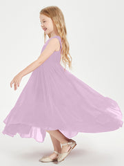 Boho Junior Bridesmaid Dresses Cascading Skirt Wisteria