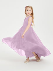 Boho Junior Bridesmaid Dresses Cascading Skirt Wisteria