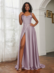Cowl Neck A-Line Dress With Slit Dusk Plus Size