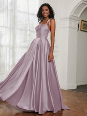 Cowl Neck A-Line Dress With Slit Dusk Plus Size