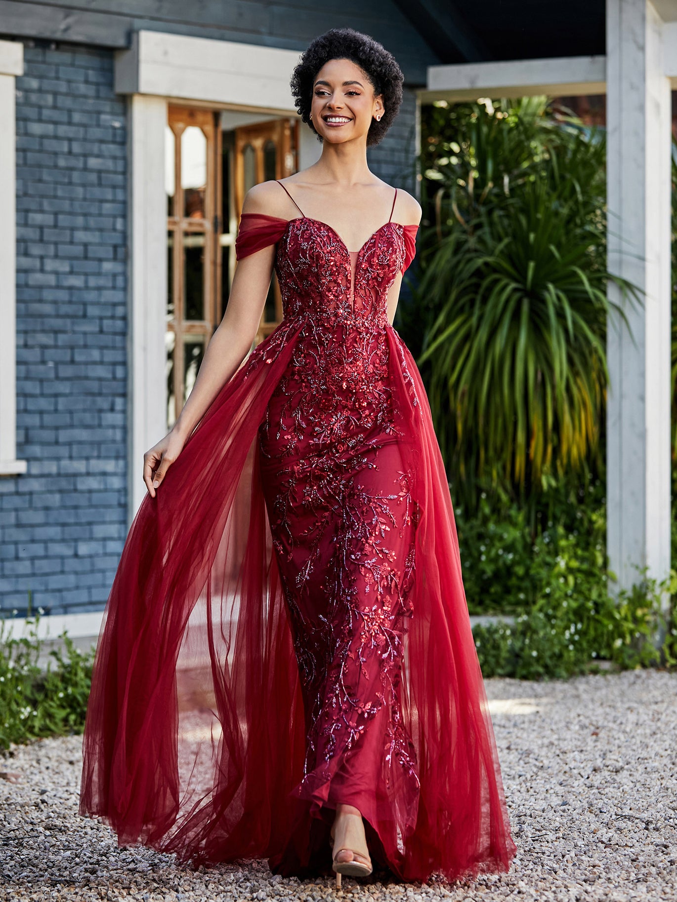 Burgundy Prom Dresses -Various Styles for Every Body Shape BABARONI Burgundy Prom Dresses -Various Styles for Every Body Shape BABARONI
