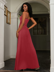 Lace Appliqued  Backless Chiffon A-Line Dress Burgundy Plus Size
